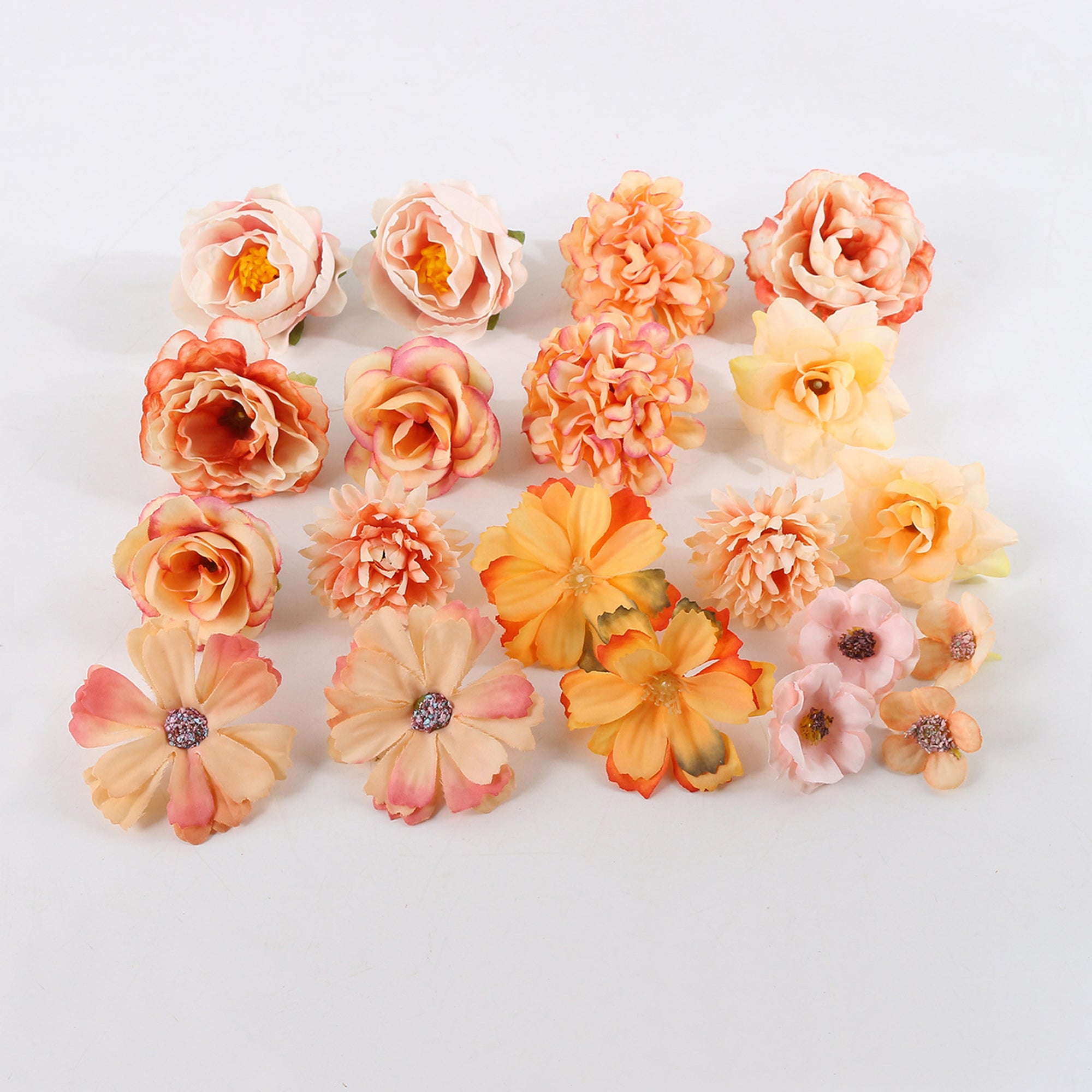 Mini Silk Flower Heads for DIY Crafts