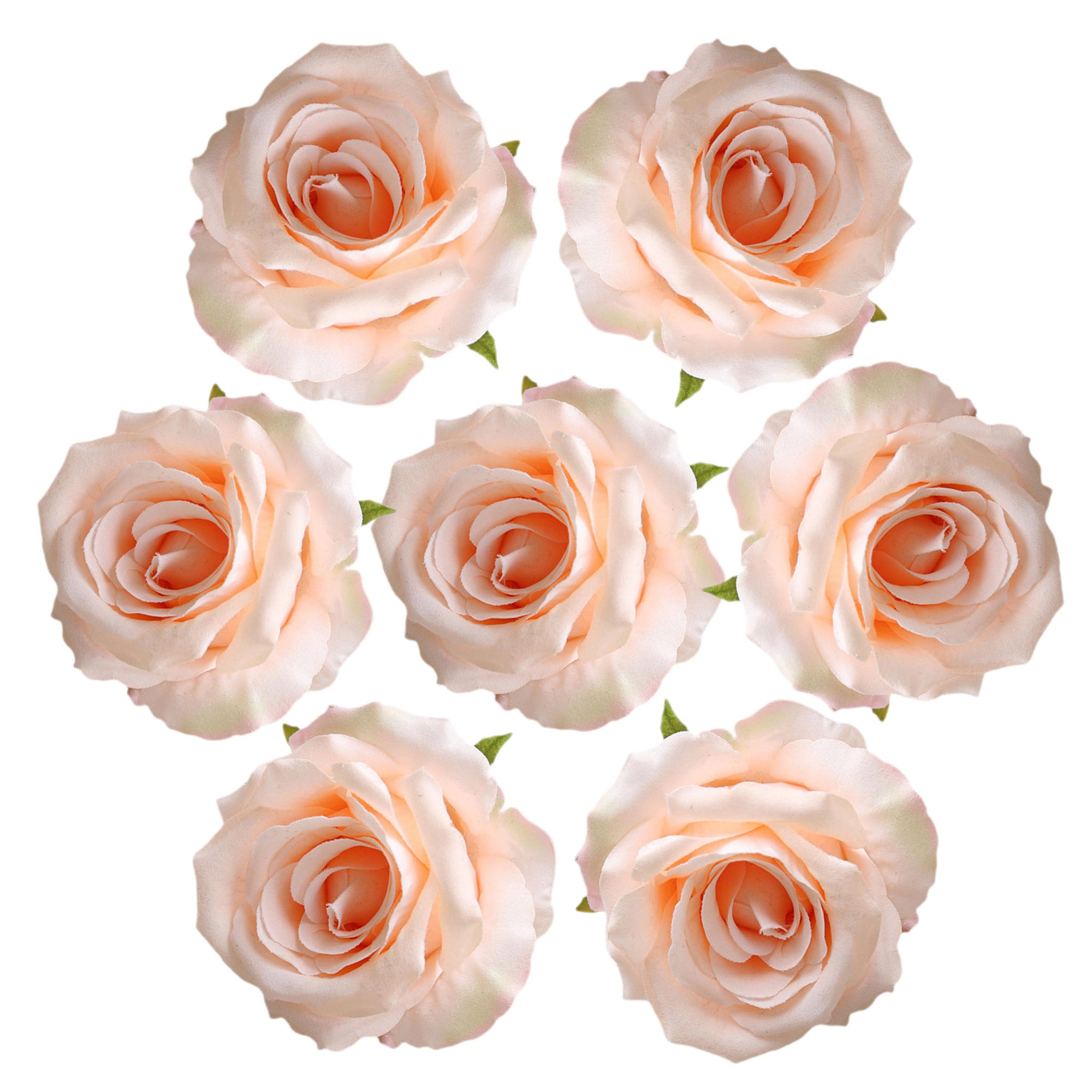 Quality Artificial Flower Heads Velvet Roses