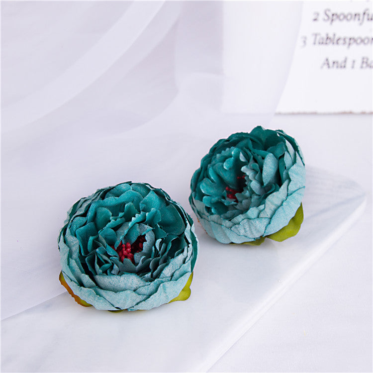 Small Silk Peony Flowers Peony Heads for Wedding Party