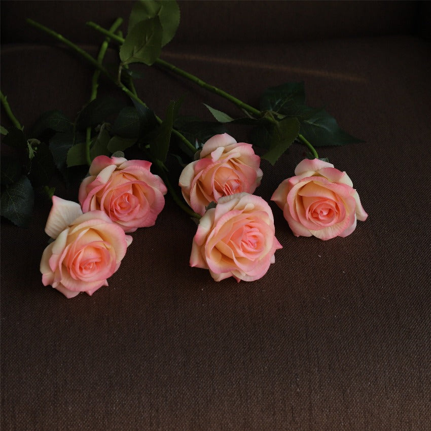 Realistic Fake Flowers Silk Latex Real Touch Roses