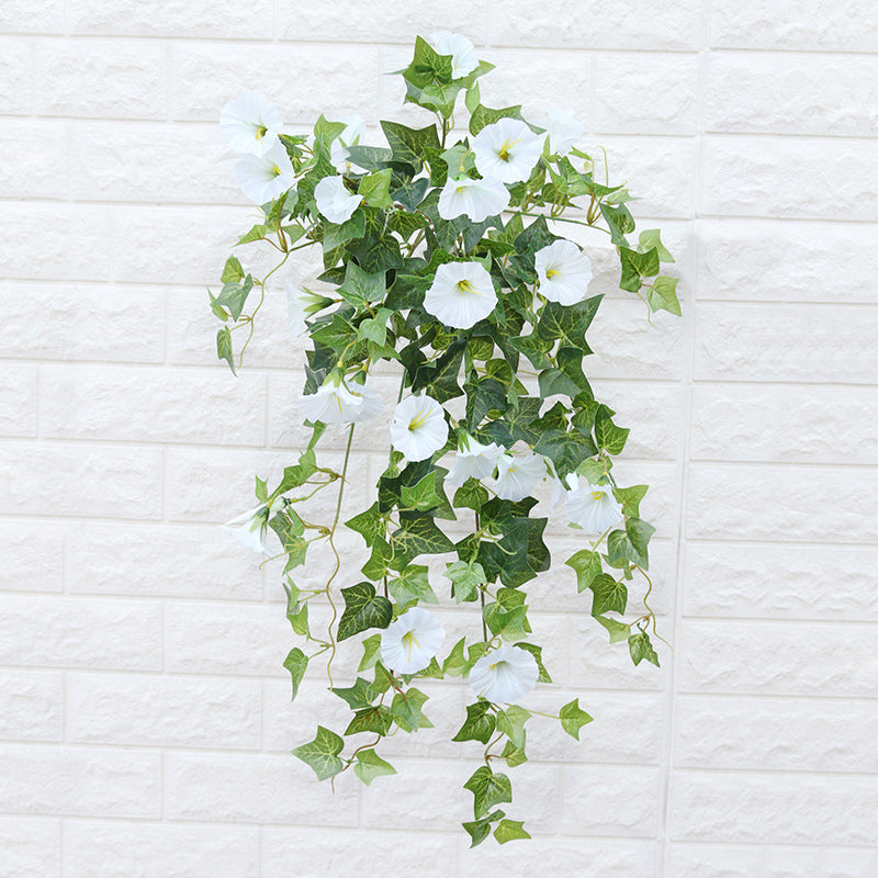 Artificial Hanging Flowers Morning Glory Bush