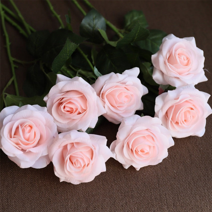 Realistic Fake Flowers Silk Latex Real Touch Roses