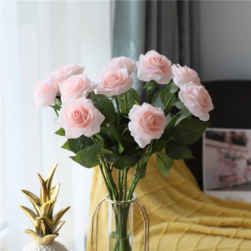 Whosale Real Touch Rose Flowers for Wedding Arrangement