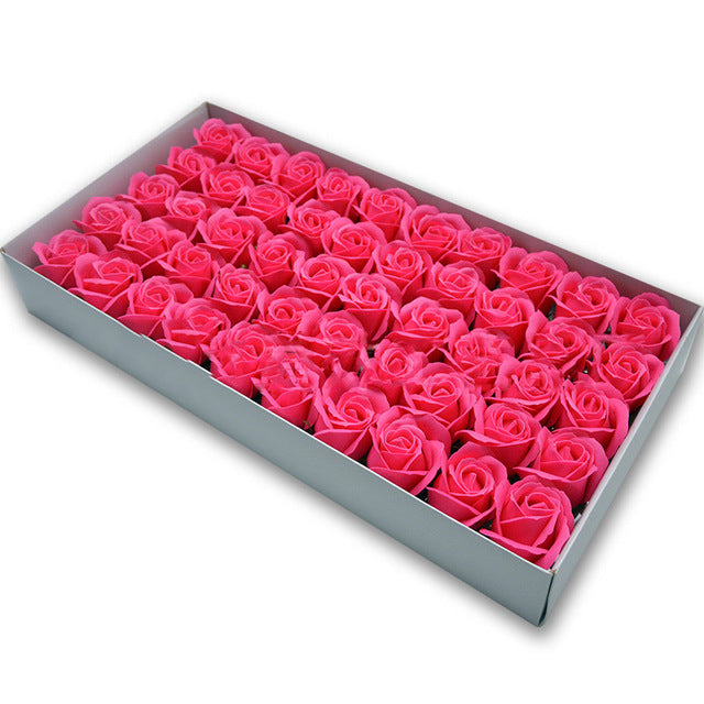 Soap Rose Heads for DIY Wedding Banquet Guest Gift