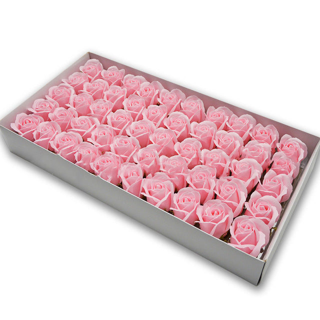Soap Rose Heads for DIY Wedding Banquet Guest Gift