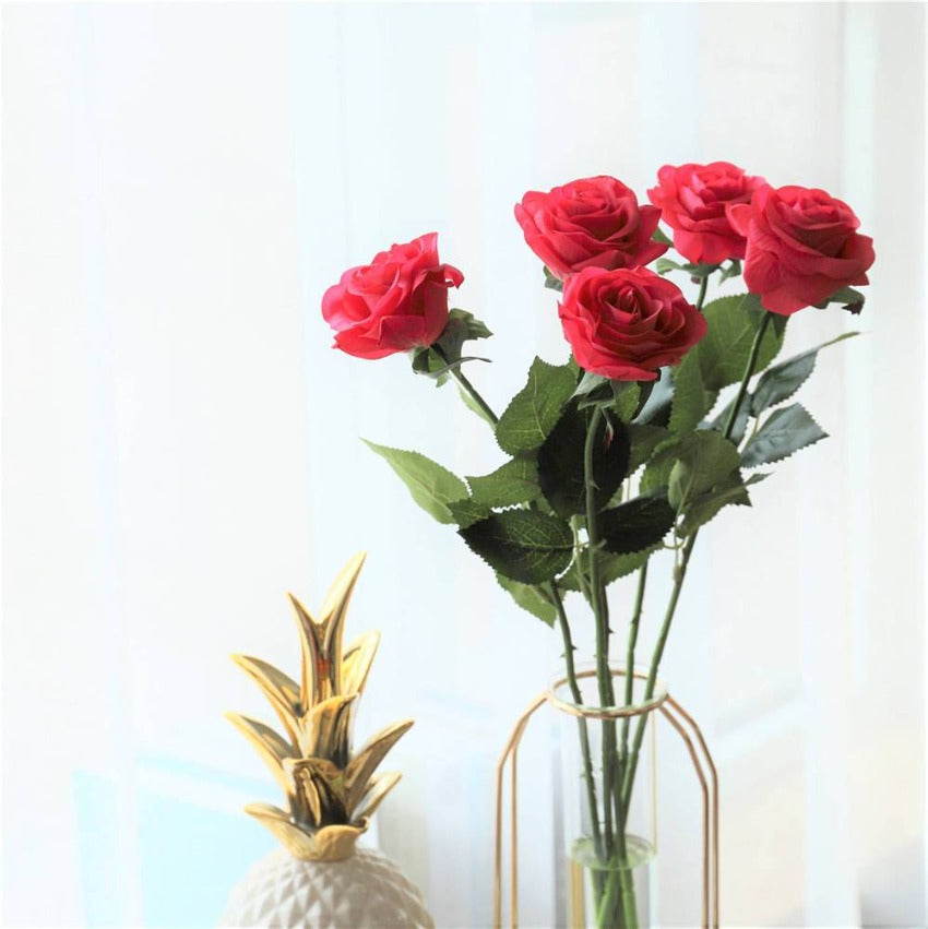 Whosale Real Touch Rose Flowers for Wedding Arrangement