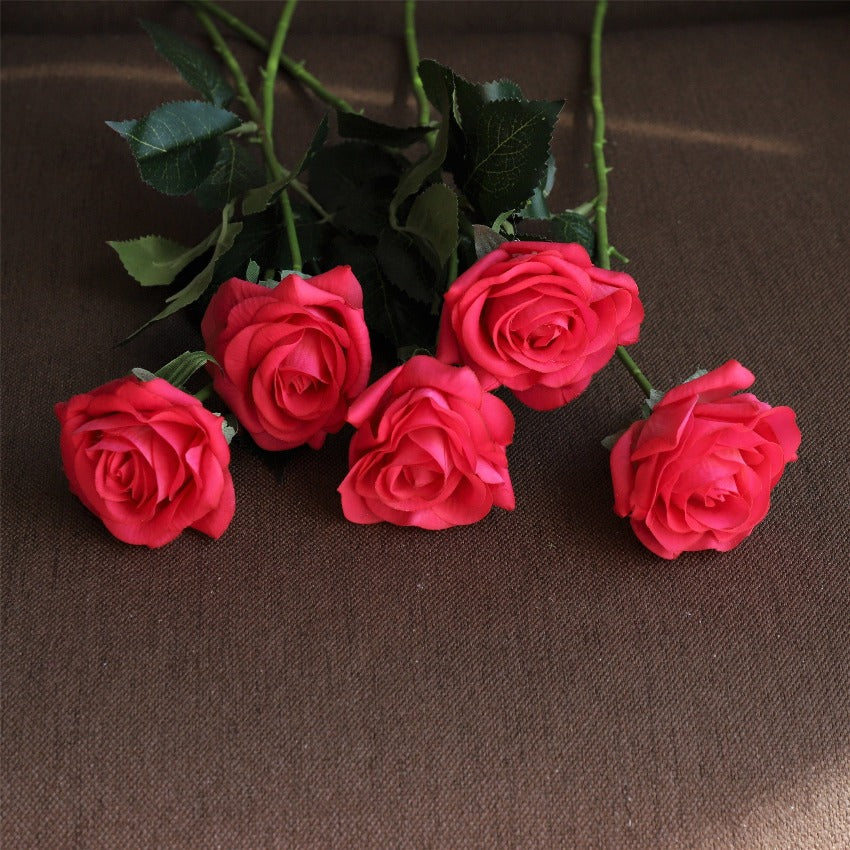 Realistic Fake Flowers Silk Latex Real Touch Roses