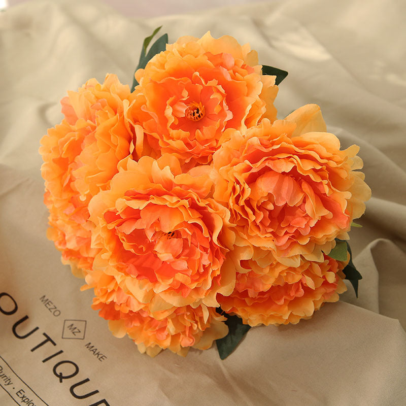 Artificial Peony Flower Bunch Fake Wedding Flowers