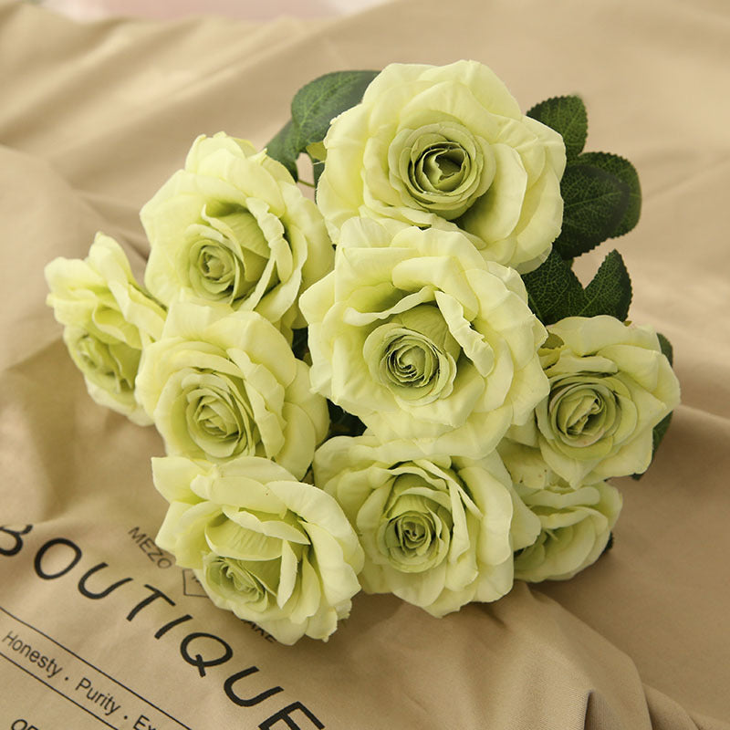 Fake Flowers Silk Wedding Floral Arrangements DIY Bridal Bouquet