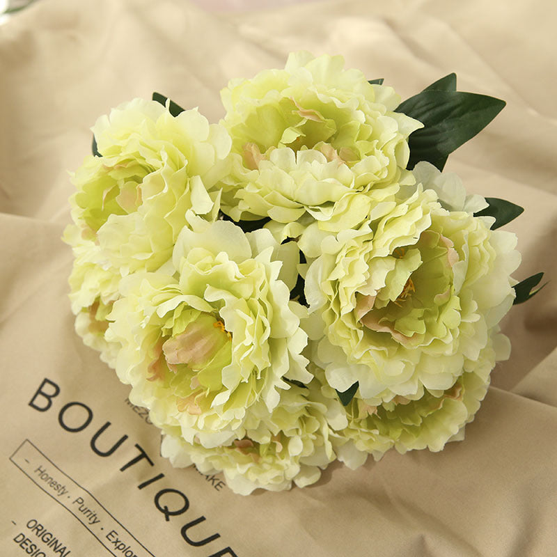 Artificial Peony Flower Bunch Fake Wedding Flowers