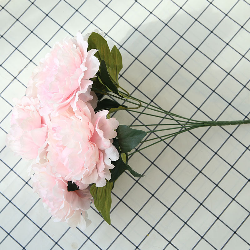 Artificial Peony Flower Bunch Fake Wedding Flowers