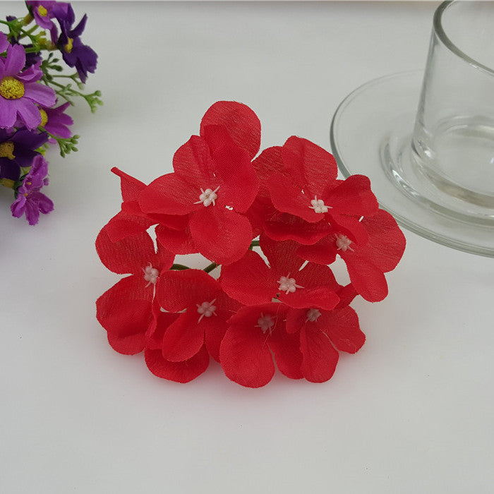 Silk Hydrangea Artificial Hydrangea 20 Flowers for Crafts Cake Topper Backdrops