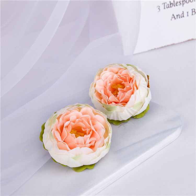 Small Silk Peony Flowers Peony Heads for Wedding Party