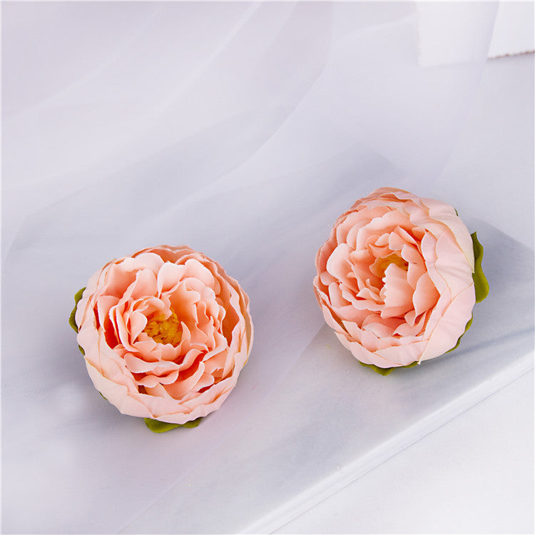Small Silk Peony Flowers Peony Heads for Wedding Party