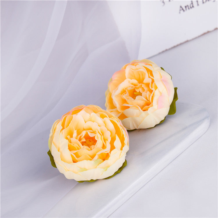 Small Silk Peony Flowers Peony Heads for Wedding Party