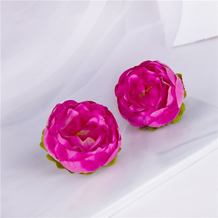 Small Silk Peony Flowers Peony Heads for Wedding Party