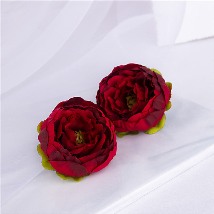 Small Silk Peony Flowers Peony Heads for Wedding Party