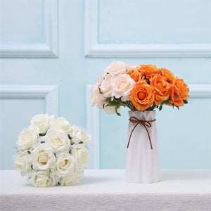 VANRINA Wedding Bouquet Flowers Silk Rose Bouquet for Bridesmaid