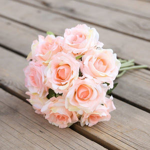 VANRINA Wedding Bouquet Flowers Silk Rose Bouquet for Bridesmaid 2