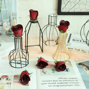 silk roses burgundy