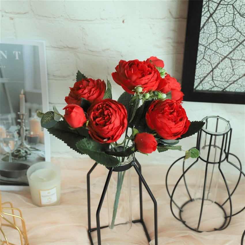 red flower bouquet