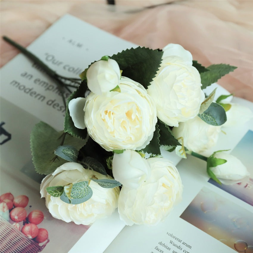 ivory flower arrangement