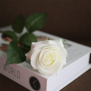 VANRINA Cream White Roses Artificial Wedding Flowers Home Decor 4