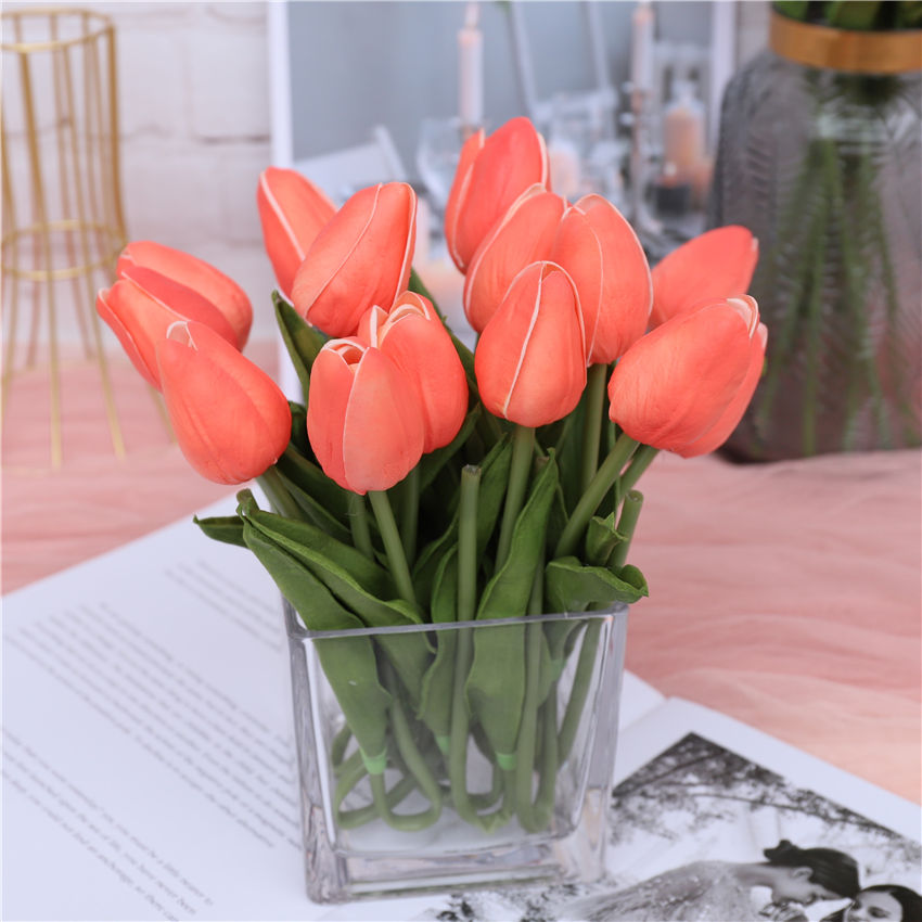 fake coral  tulips
