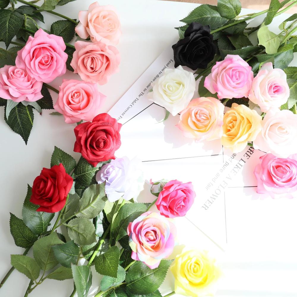 Real Touch Roses Realistic Flowers for Home Decor Wedding Flower