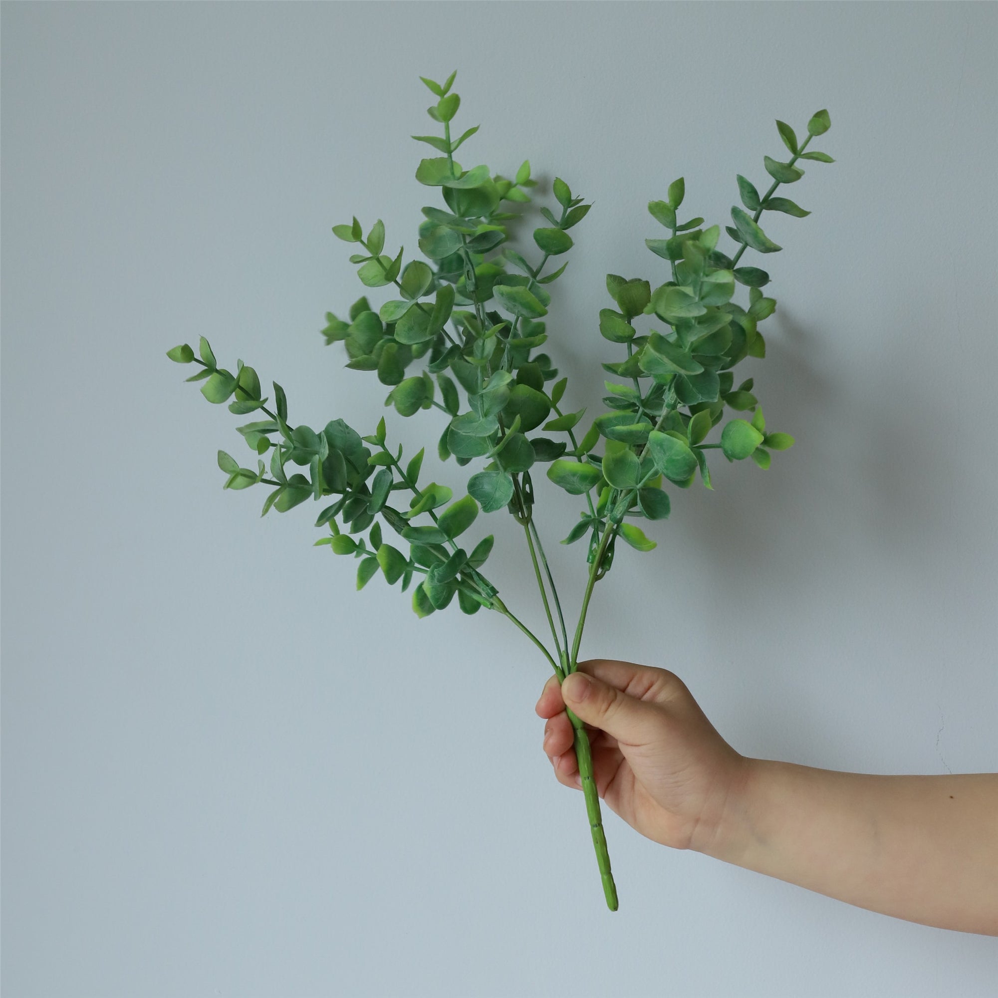 Spray Fake Eucalyptus Greenery for Flower Arrangement 3 Colors