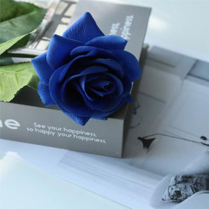 royal blue flowers real touch roses