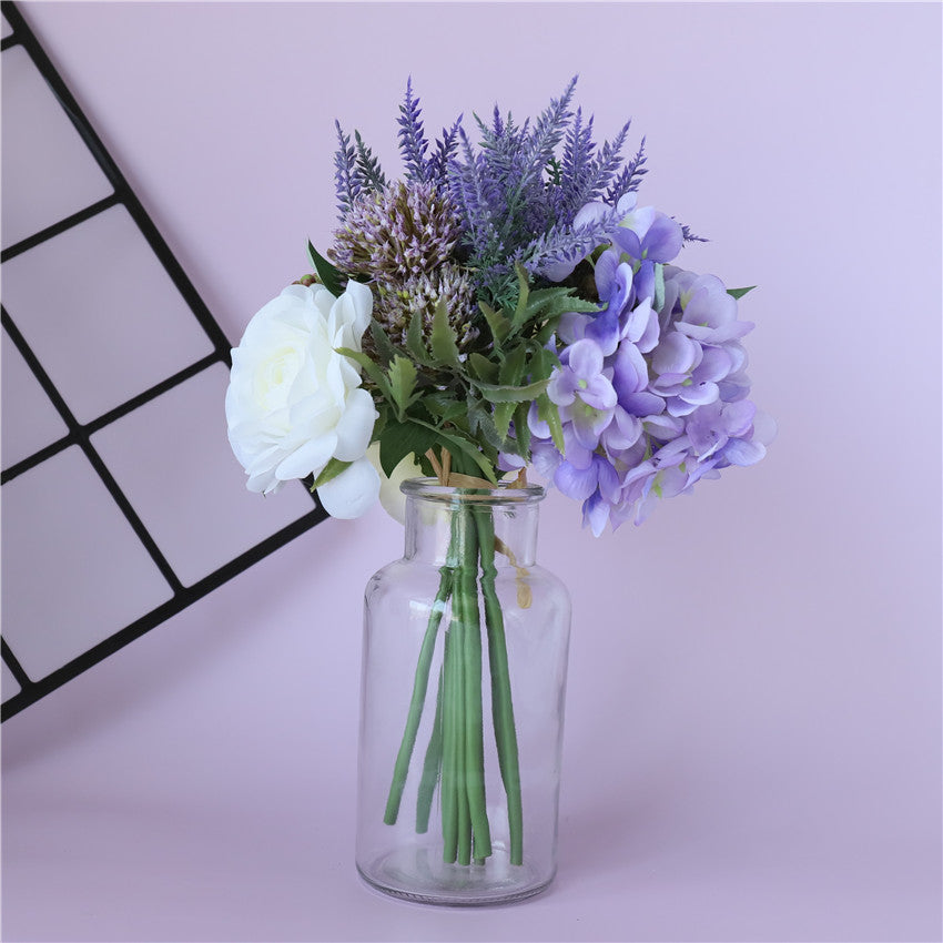 White Ranunculus Peony Fake Flower Bouquet