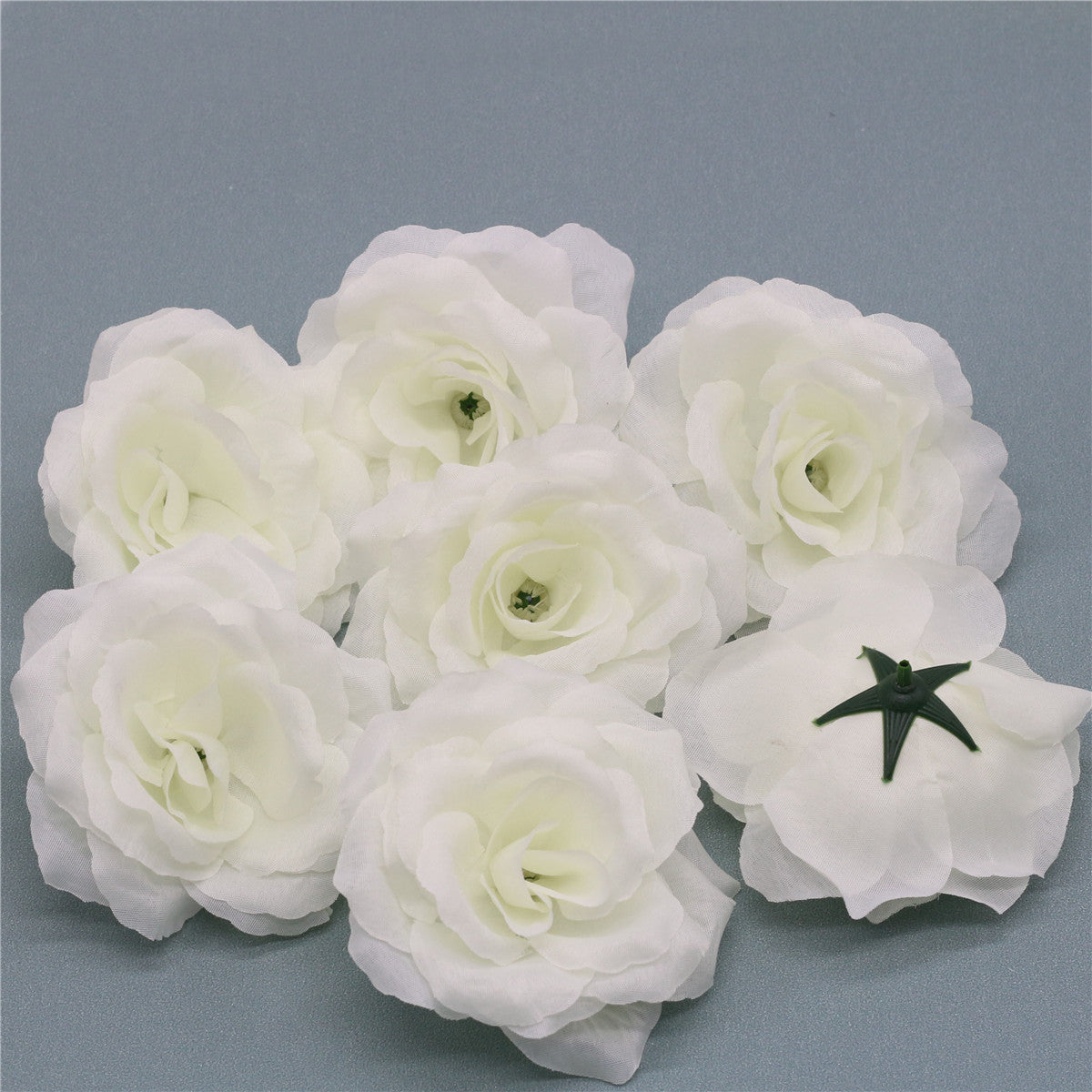 Silk Flower Heads 100 Bulk Wholesale Artificial Flowers 4 inches Roses 20 Colors