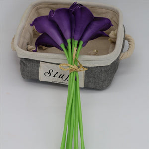 dark purple calla lily bouquet
