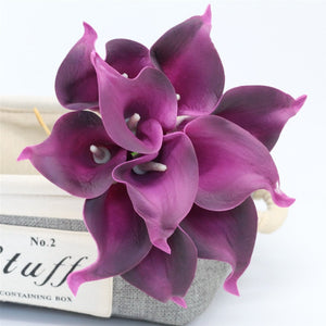 purple calla lily bouquet