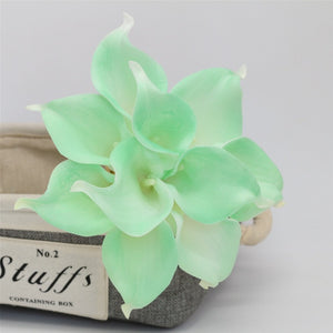 mint wedding flowers mint calla lily
