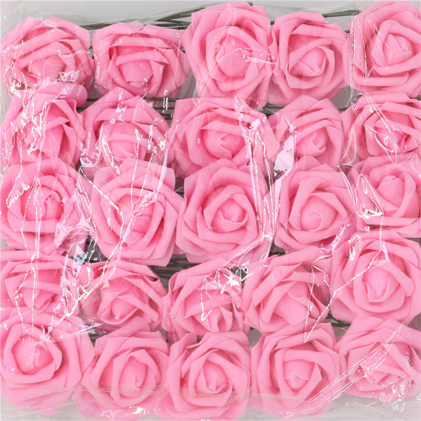 Artificial Flowers Foam Roses 25pcs