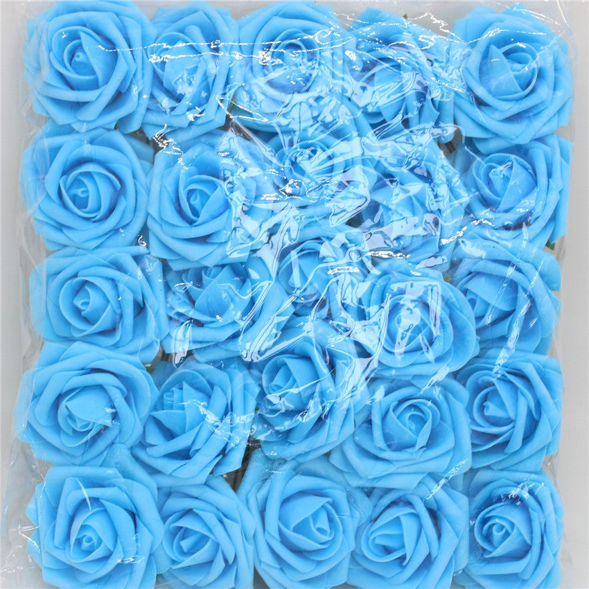 Artificial Flowers Foam Roses 25pcs