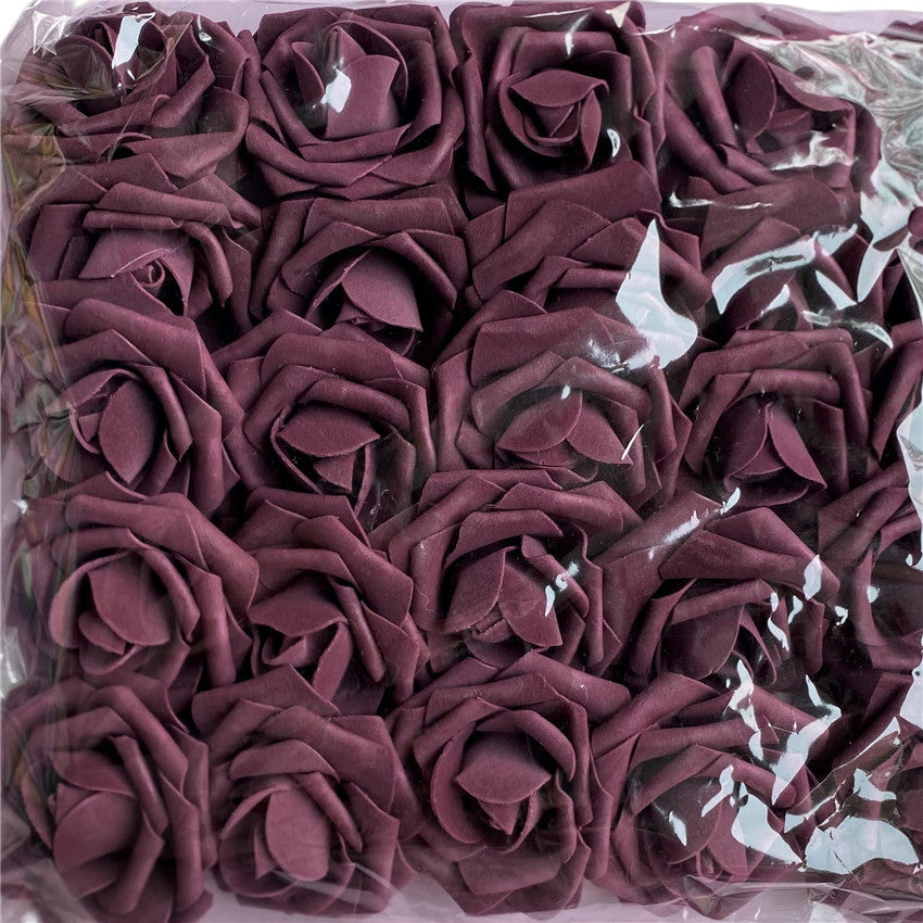 Artificial Flowers Foam Roses 25pcs