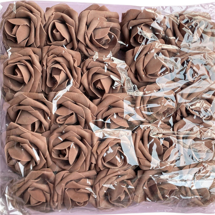 Artificial Flowers Foam Roses 25pcs