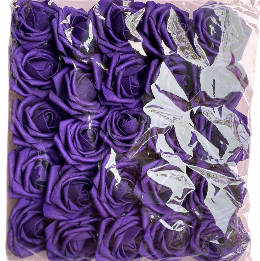 Artificial Flowers Foam Roses 25pcs