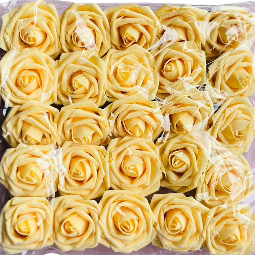 Artificial Flowers Foam Roses 25pcs