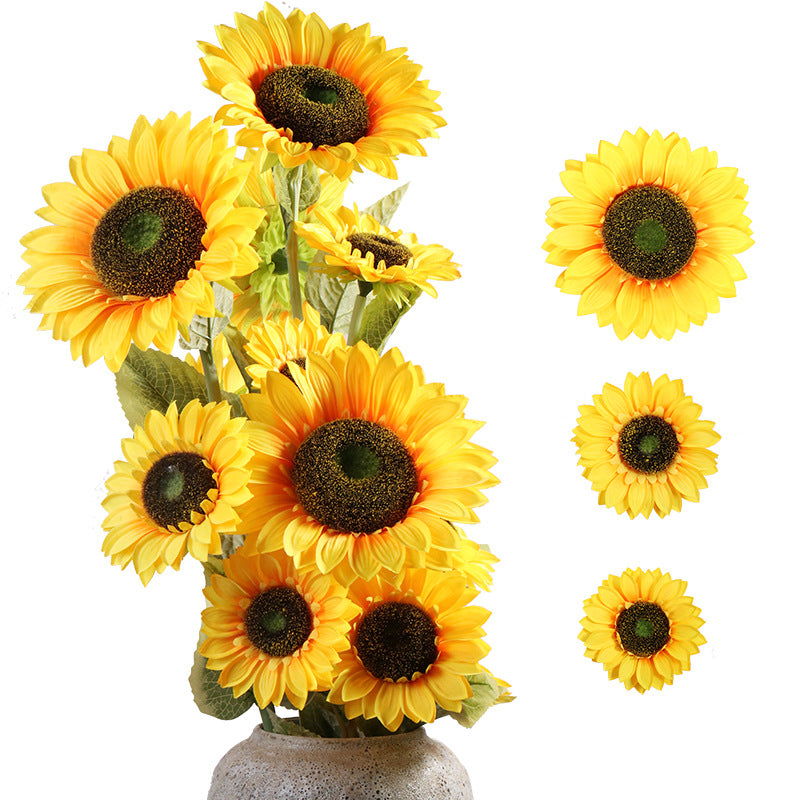 Bulk Silk Sunflowers Artificial Flowers Wholesale Sunflowers 100 pcs -  VANRINA