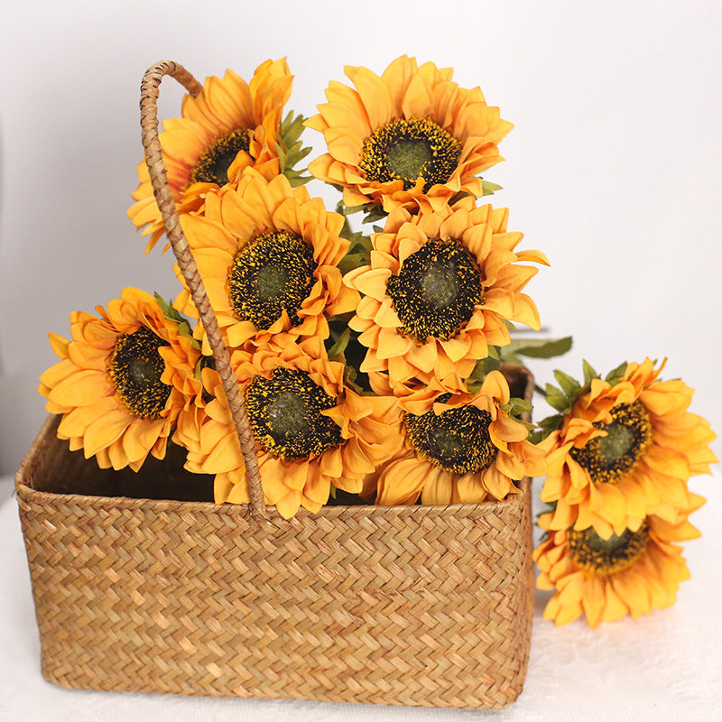 Silk Sunflowers Artificial Flowers Floral Arrangement