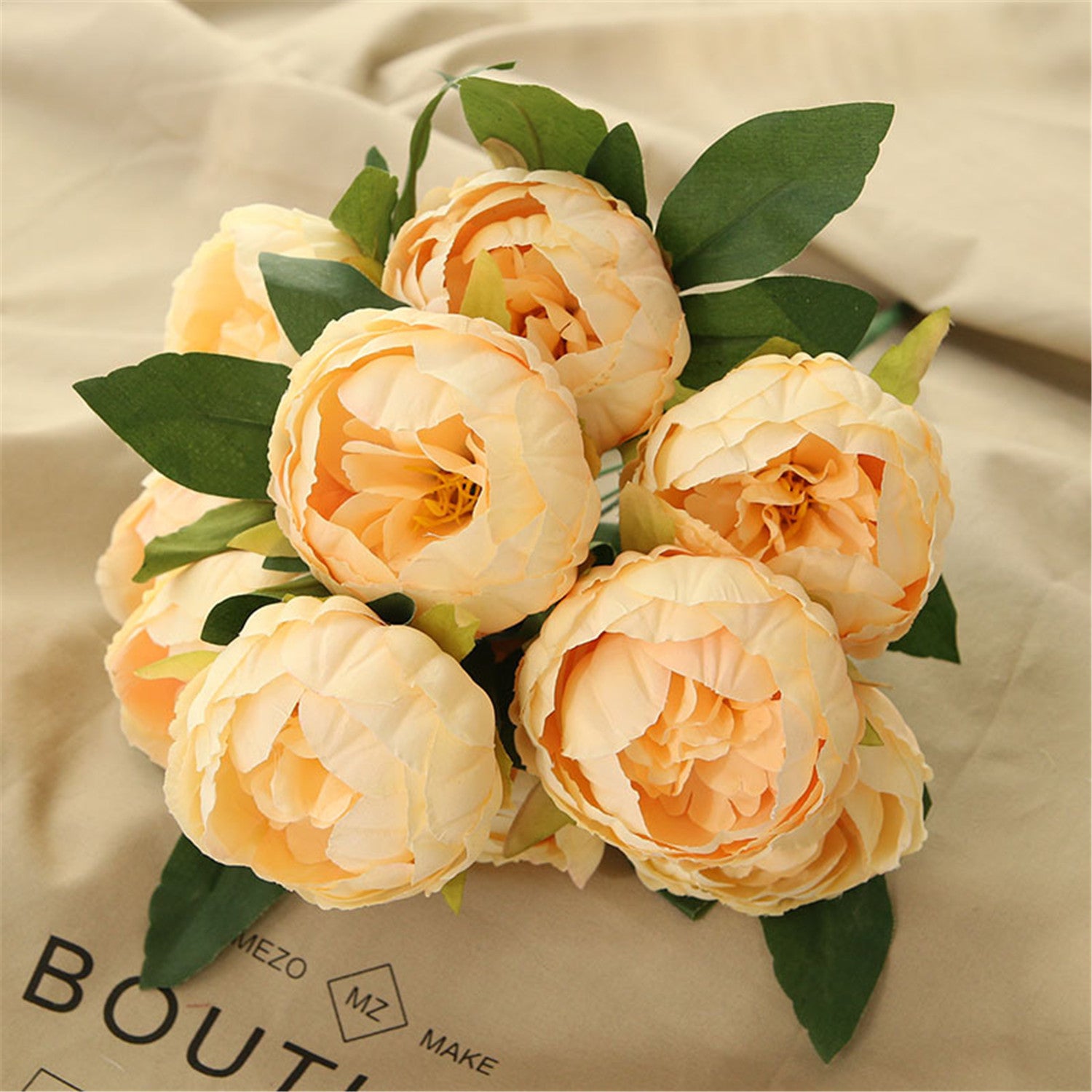 Artificial Peony Silk Peonies Fake Flowers Wedding Bouquet