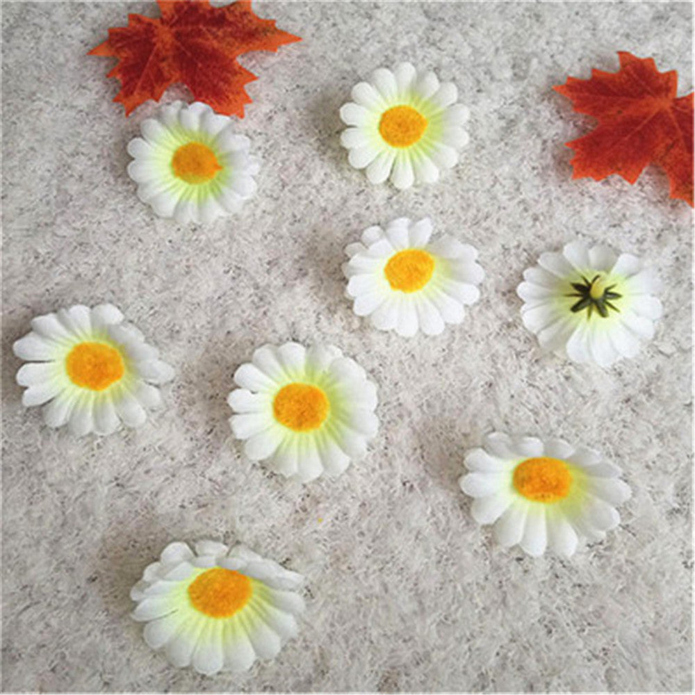 Silk Gerbera Daisy Mini Flowers 100pcs