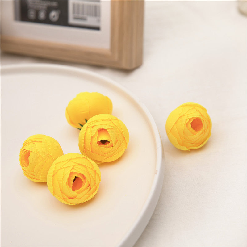Silk Peony Small Flower Heads 100 Bulk Craft Flowers 13 Colors Artificial Floral Supplies
