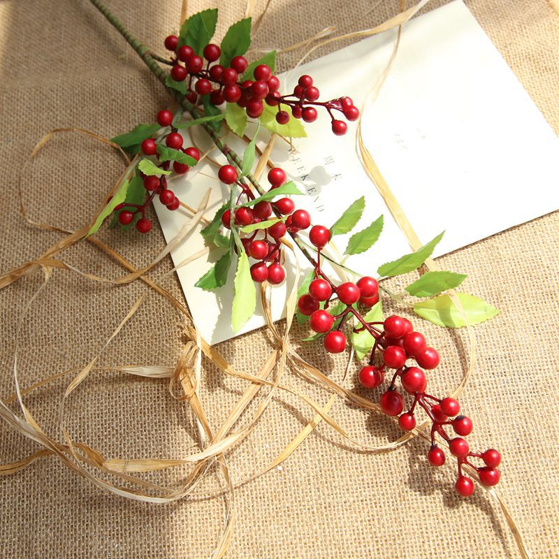 Artificial Berries for Christmas Decorations Door Wreath DIY - VANRINA