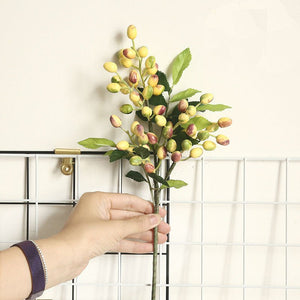Artificial Berry Plants Olive Fruit Beans 5 Branches - VANRINA
