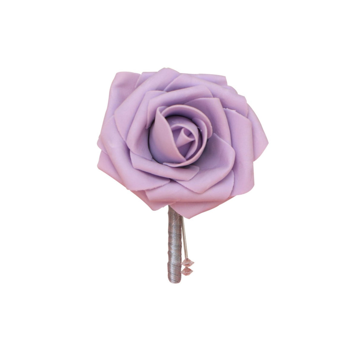 Artificial Lilac Rose Boutonniere - VANRINA